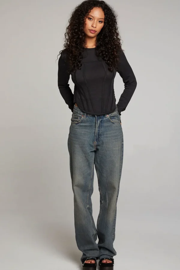 Discount Baysidee Licorice Long Sleeve Women Loungewear | Tops