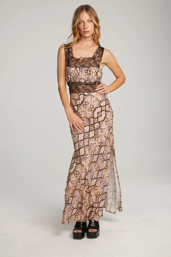 Sale Belle Python Print Maxi Dress Women Loungewear | Dresses