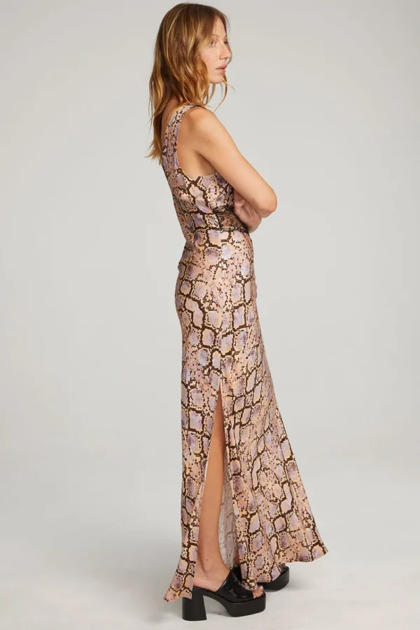Sale Belle Python Print Maxi Dress Women Loungewear | Dresses