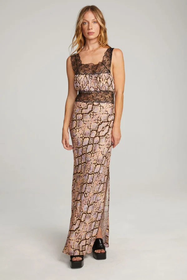 Sale Belle Python Print Maxi Dress Women Loungewear | Dresses