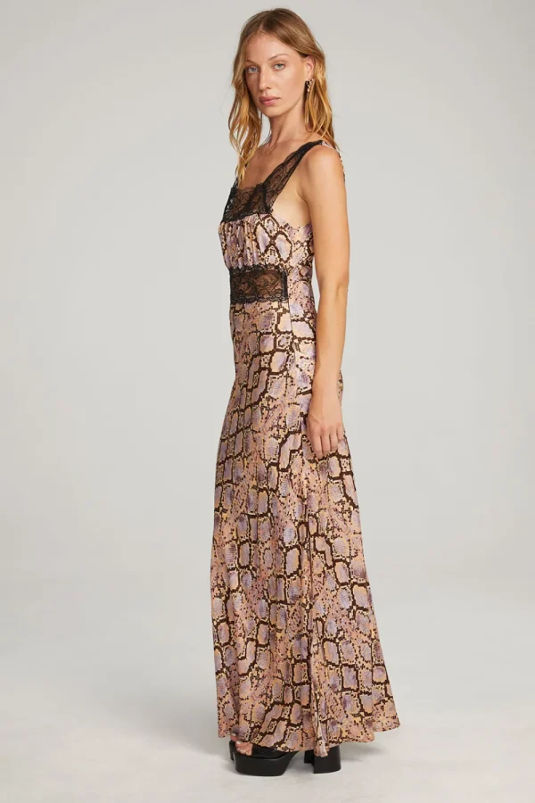 Sale Belle Python Print Maxi Dress Women Loungewear | Dresses