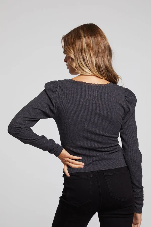 Best Sale Betsey Licorice Long Sleeve Women Loungewear | Tops