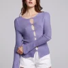 Discount Bianca Violet Sweater Women Outerwear | Loungewear