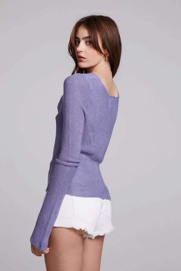 Discount Bianca Violet Sweater Women Outerwear | Loungewear