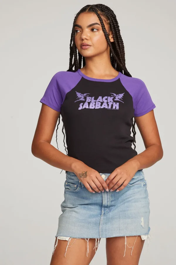 Discount Black Sabbath Henry Logo Tee Women Loungewear | Music