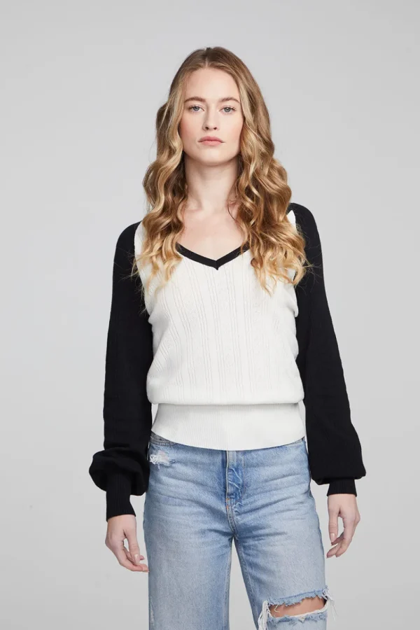 Sale Blackheart Shadow & White Star Long Sleeve Women Loungewear | Tops