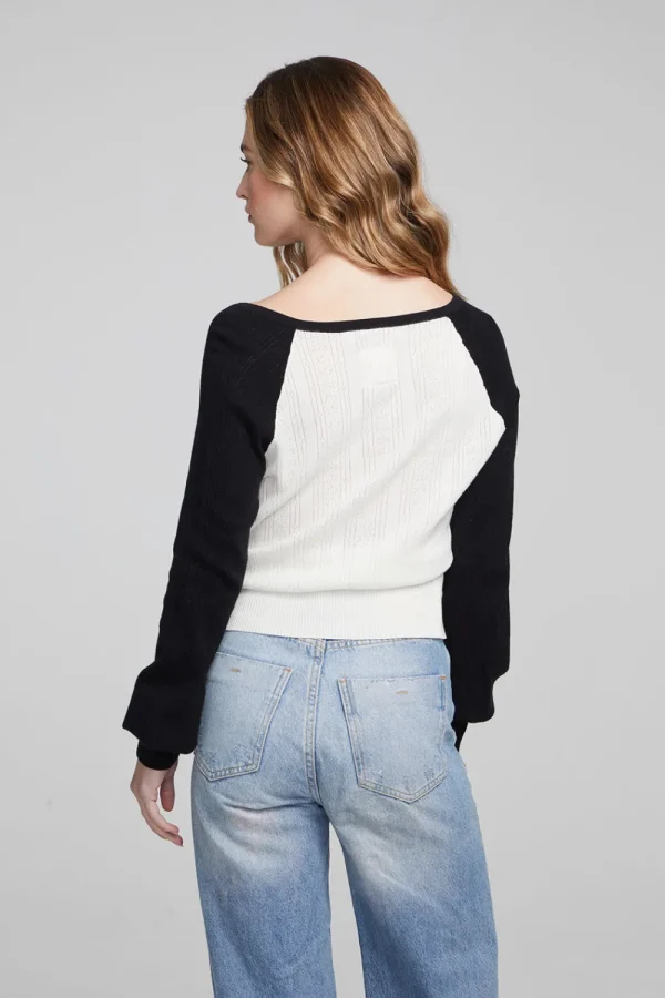Sale Blackheart Shadow & White Star Long Sleeve Women Loungewear | Tops
