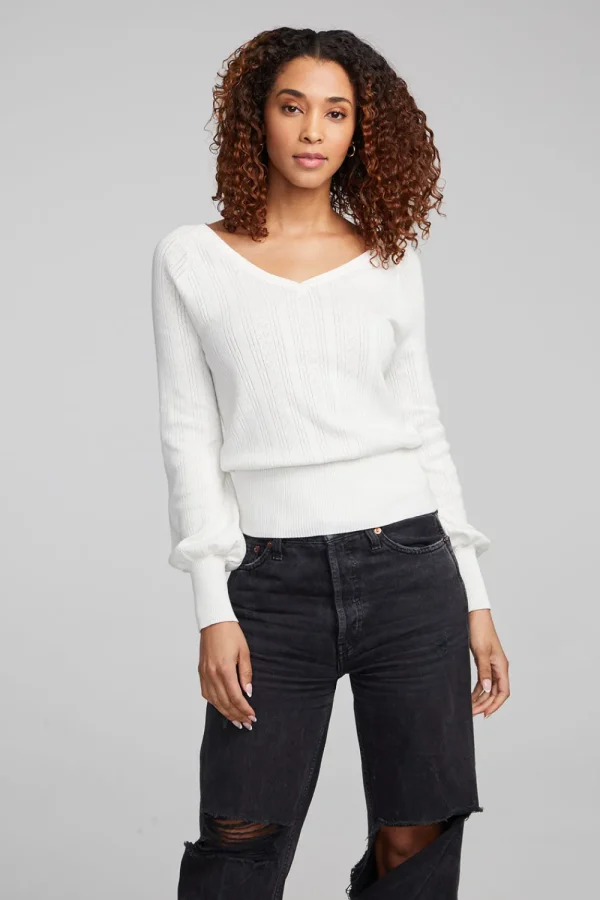 New Blackheart White Star Long Sleeve Women Loungewear | Tops