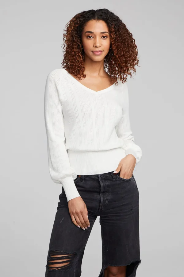 New Blackheart White Star Long Sleeve Women Loungewear | Tops