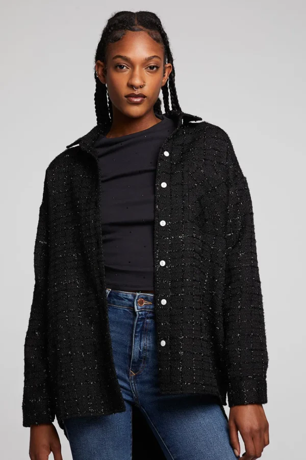 Online Blake Licorice Button Down Women Loungewear | Tops