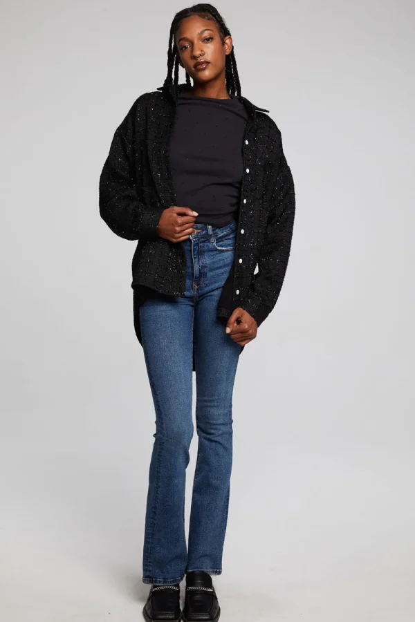 Online Blake Licorice Button Down Women Loungewear | Tops