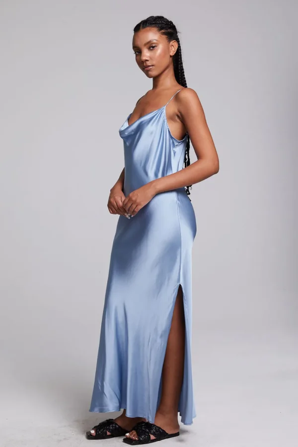 Fashion Bleeker Blue Grotto Midi Dress Women Loungewear | Dresses