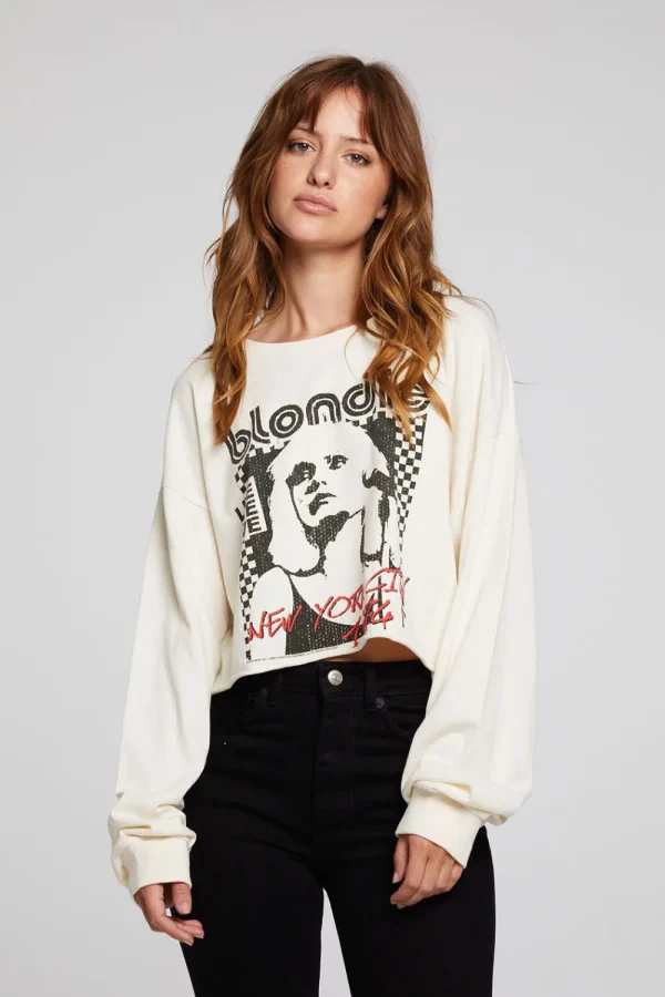 Cheap Blondie New York City 1974 Pullover Women Loungewear | Music