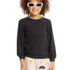 Cheap Blouson Sleeve Licorice Raglan Pullover Kids Girls