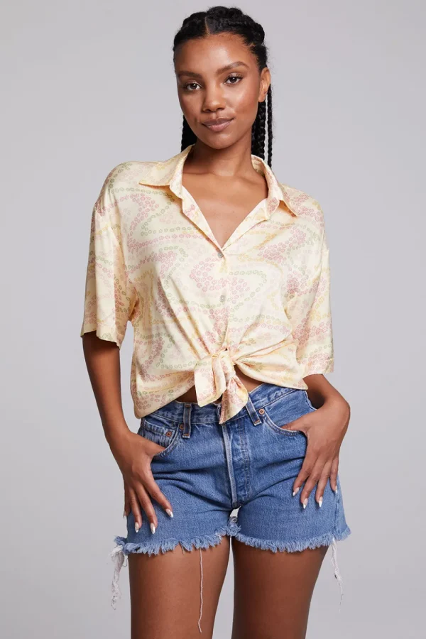 Best Bocelli Vanilla Button Down Women Loungewear | Tops