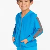 Discount Bolt Blue Danube Long Sleeve Zip Up Hoodie Kids/BOY Boys