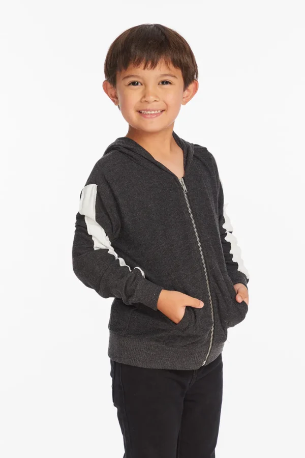 Shop Bolt Licorice Long Sleeve Zip Up Hoodie Kids/BOY Boys