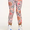 Hot Bottom Ruffle Floral & Leopard Print Legging Kids Girls