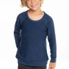 Hot Boys Cozy Knit Long Sleeve Rib Panel Raglan Pullover Kids/BOY Boys