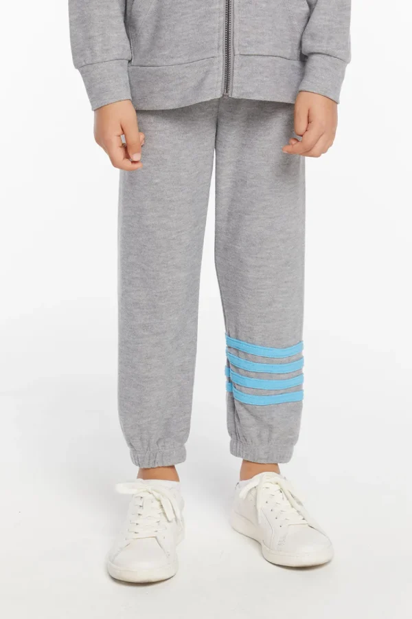 Clearance Boys Heather Grey No Side Seam Jogger With Strapping Kids/BOY Boys