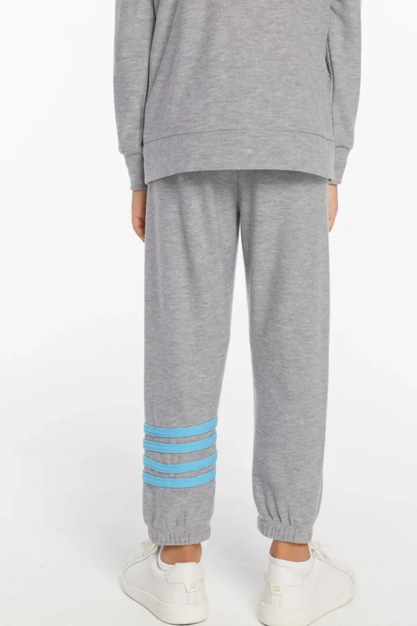 Clearance Boys Heather Grey No Side Seam Jogger With Strapping Kids/BOY Boys
