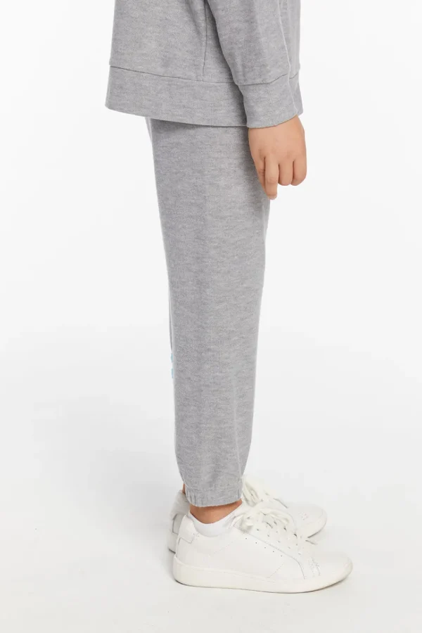 Clearance Boys Heather Grey No Side Seam Jogger With Strapping Kids/BOY Boys