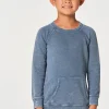 Outlet Boys Linen French Terry Long Sleeve Kanga Pocket Pullover Kids/BOY Boys