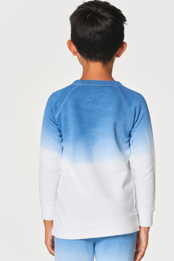 Fashion Boys Linen French Terry Long Sleeve Kanga Pocket Pullover Kids/BOY Boys