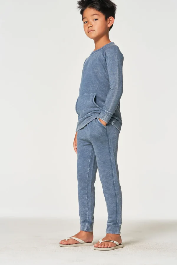Outlet Boys Linen French Terry Long Sleeve Kanga Pocket Pullover Kids/BOY Boys