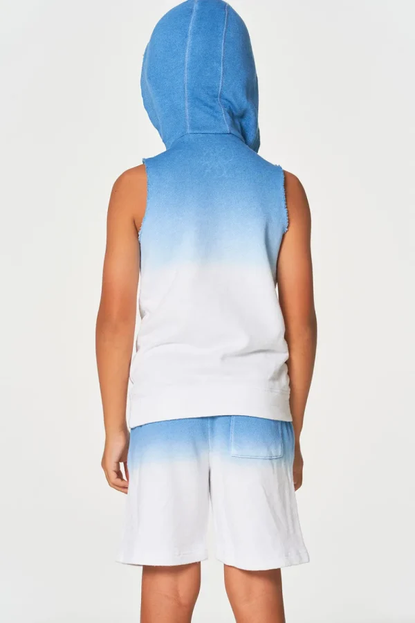 Store Boys Linen French Terry Sleeveless Muscle Pullover Hoodie Kids/BOY Boys