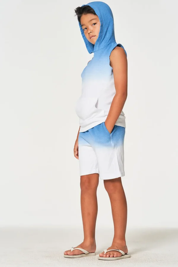 Store Boys Linen French Terry Sleeveless Muscle Pullover Hoodie Kids/BOY Boys
