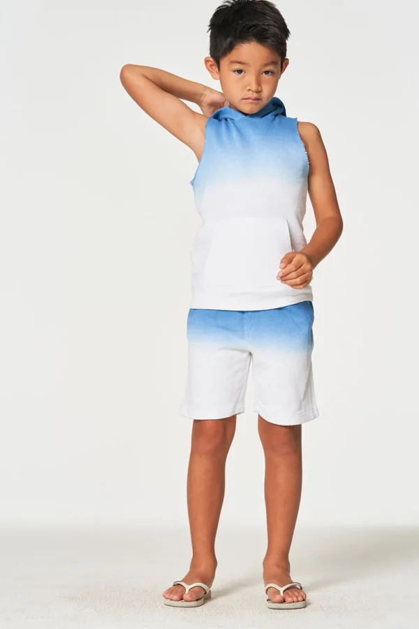 Store Boys Linen French Terry Sleeveless Muscle Pullover Hoodie Kids/BOY Boys
