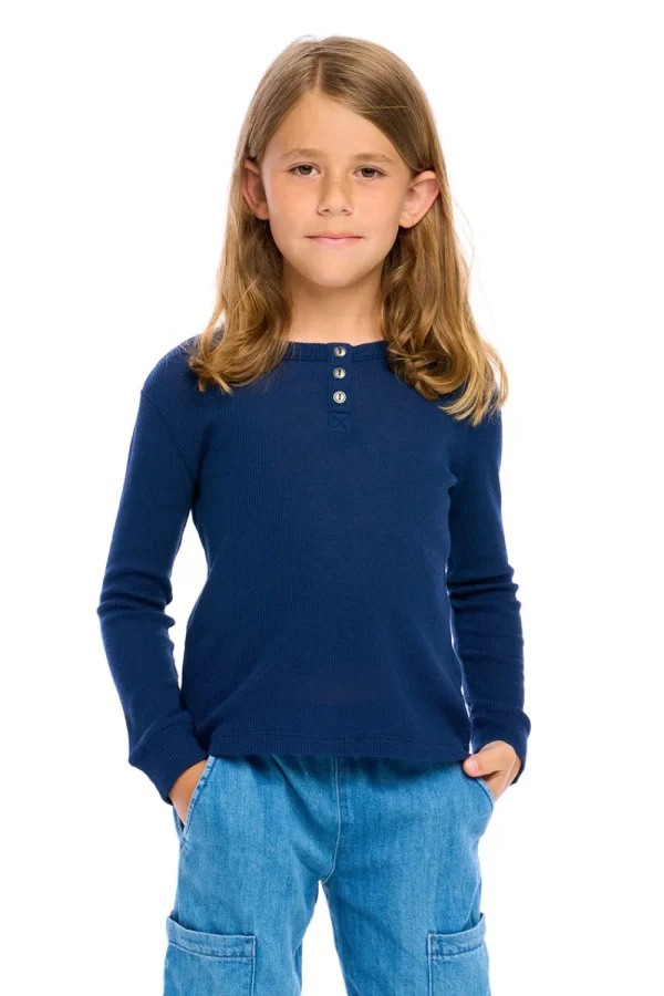 Flash Sale Boys Thermal Long Sleeve Henley Kids/BOY Boys