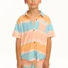 Outlet Boy's Wavy Stripe Collared Button Down Shirt Kids/BOY Boys