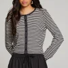 Best Brady Punk Stripe Button Up Pullover Women Loungewear | Tops