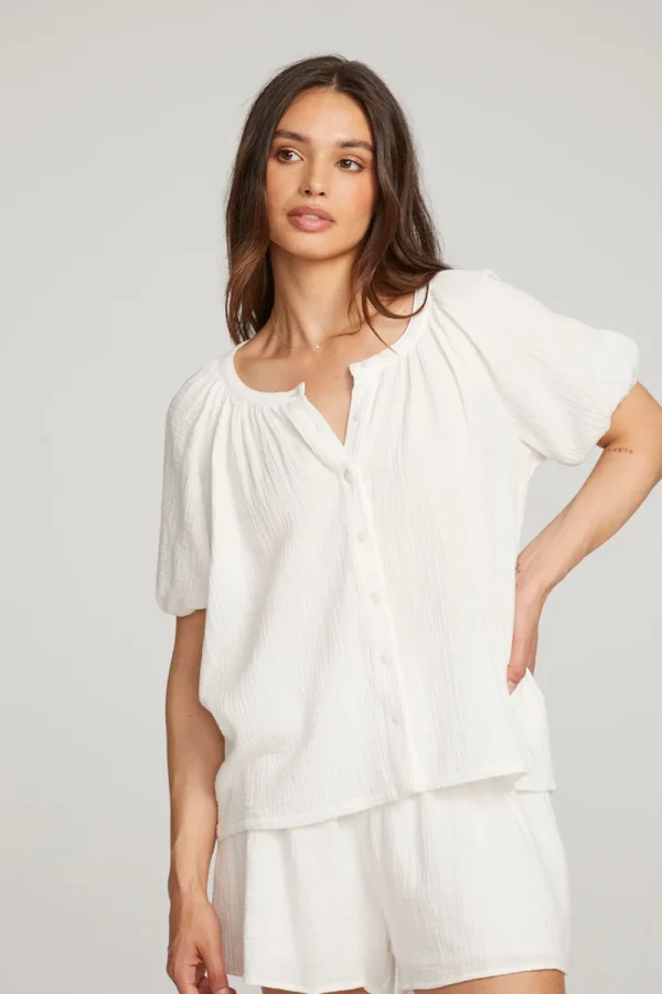 Best Sale Brentwood White Blouse Women Loungewear | Tops