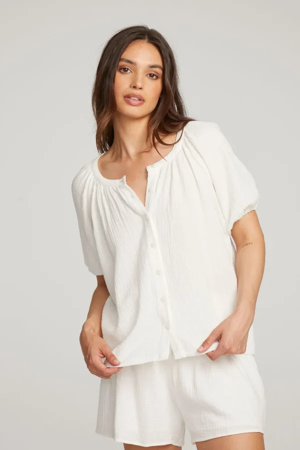 Best Sale Brentwood White Blouse Women Loungewear | Tops