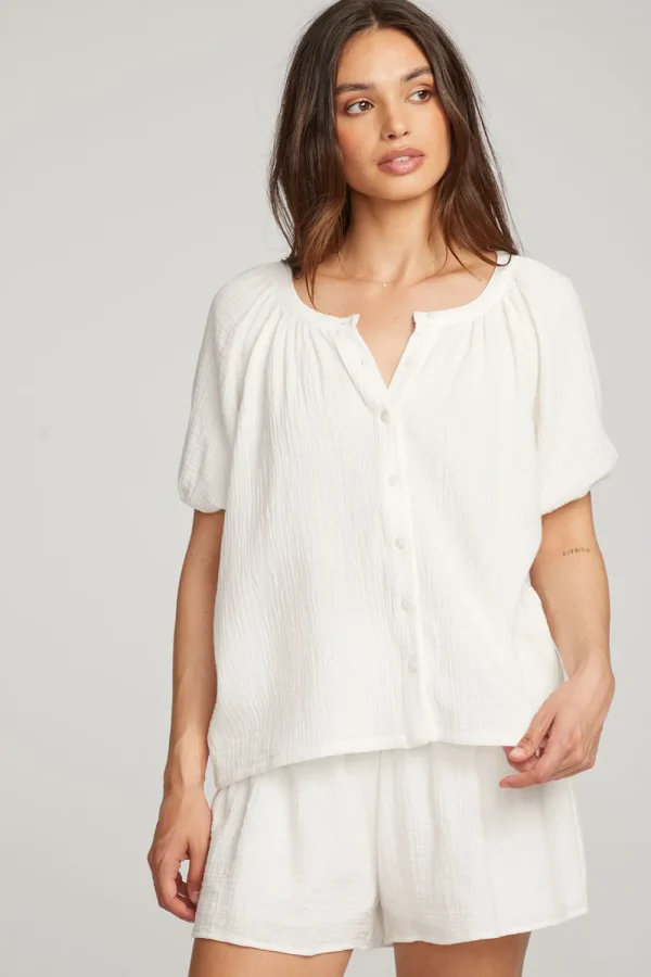 Best Sale Brentwood White Blouse Women Loungewear | Tops