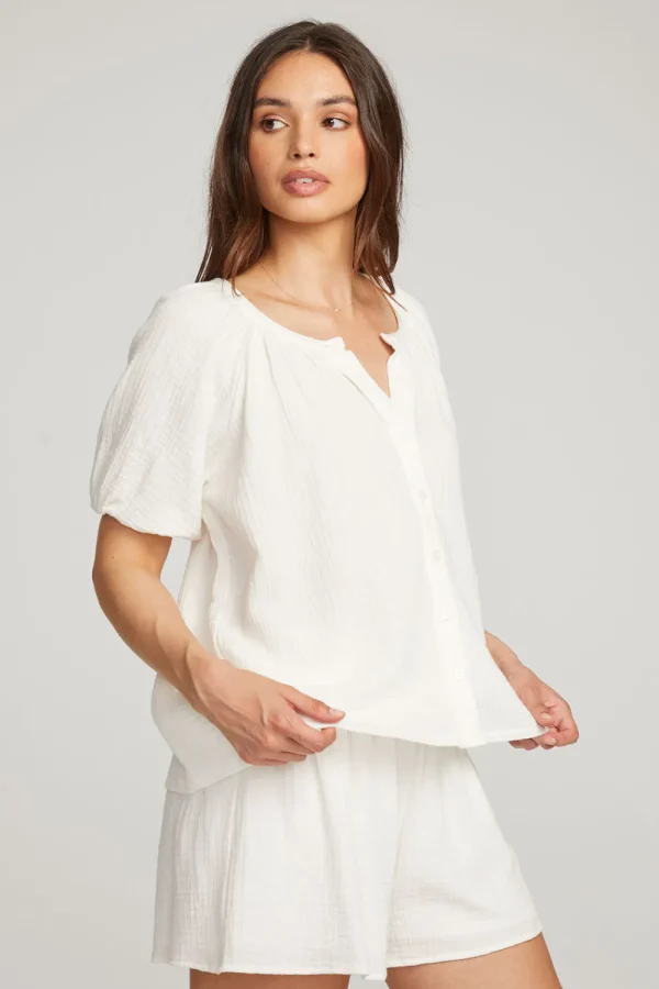 Best Sale Brentwood White Blouse Women Loungewear | Tops