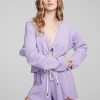 Outlet Briaa Digital Lavender Long Sleeve Tee Women Loungewear | Tops