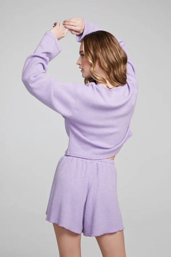 Outlet Briaa Digital Lavender Long Sleeve Tee Women Loungewear | Tops