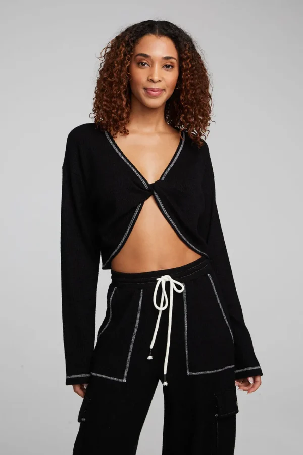 Best Sale Briaa Shadow Black Long Sleeve Tee Women Loungewear | Tops