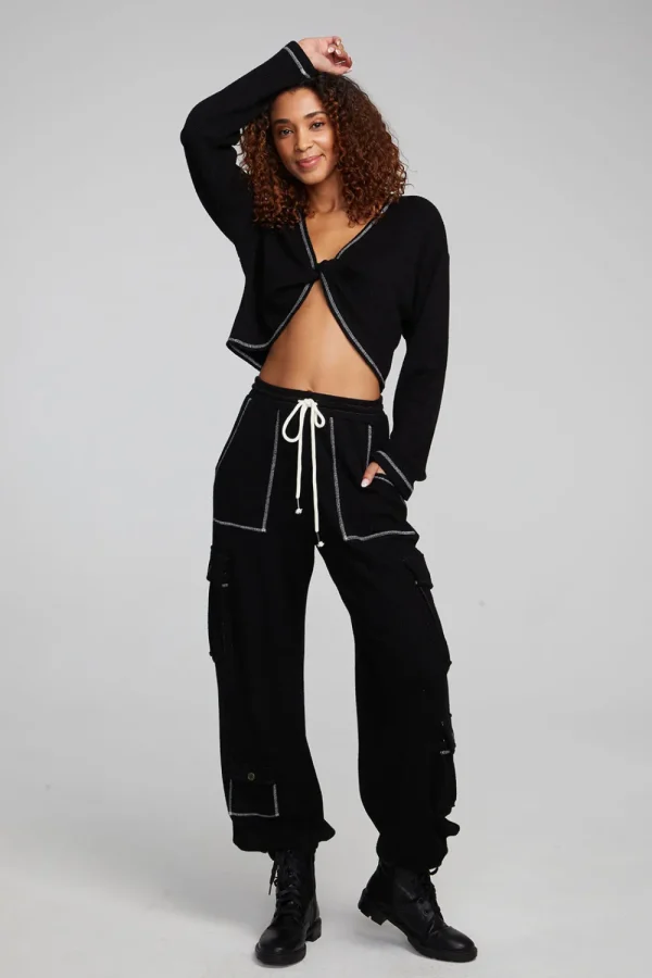 Best Sale Briaa Shadow Black Long Sleeve Tee Women Loungewear | Tops