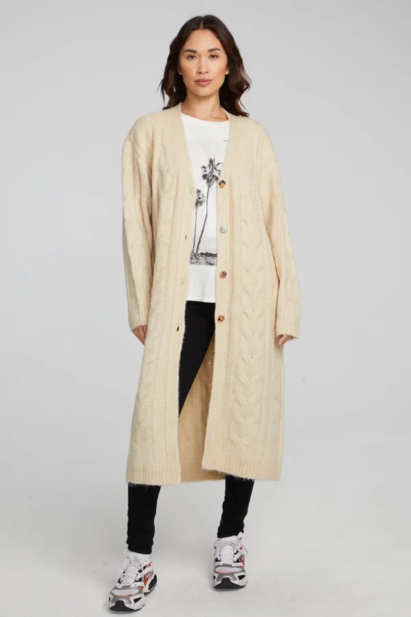 New Bridge Macaroon Long Cardigan Women Outerwear | Loungewear