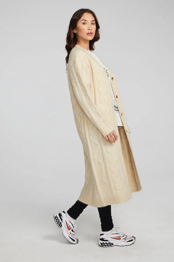 New Bridge Macaroon Long Cardigan Women Outerwear | Loungewear