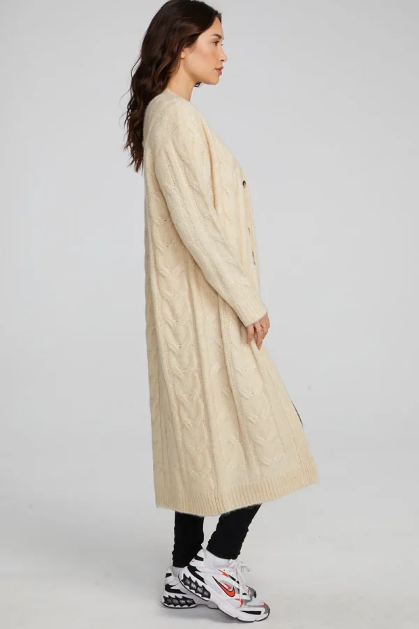 New Bridge Macaroon Long Cardigan Women Outerwear | Loungewear