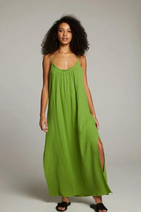 Flash Sale Bull Piquant Green Maxi Dress Women Loungewear | Dresses