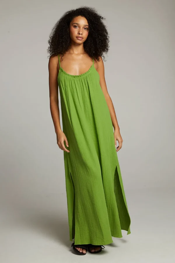 Flash Sale Bull Piquant Green Maxi Dress Women Loungewear | Dresses