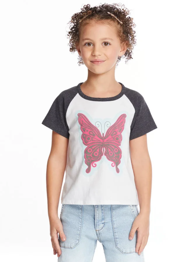 Online Butterfly Girls Tee Kids Girls