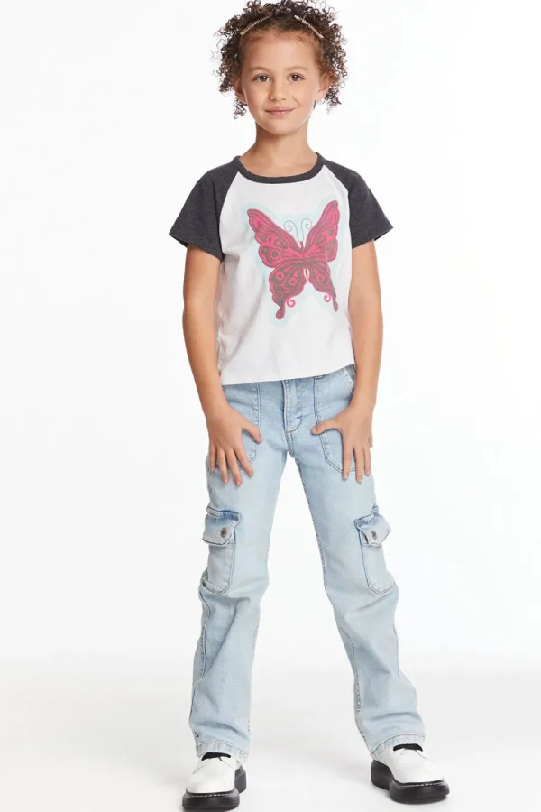 Online Butterfly Girls Tee Kids Girls